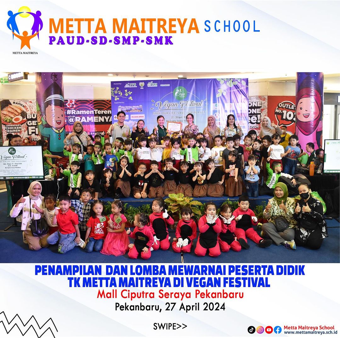 Penampilan, Lomba Mewarnai Peserta Didik TK Metta Maitreya di Vegan Festival 2024